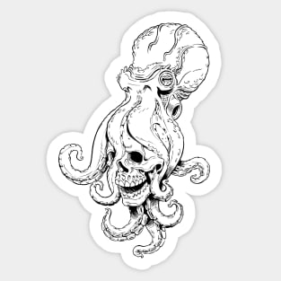 Octoskull Variant T-shirt Sticker